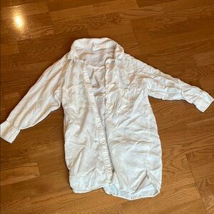 H&M denim conscious White Button Down Shirt